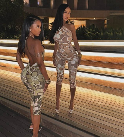 Backless bae jumpsuit