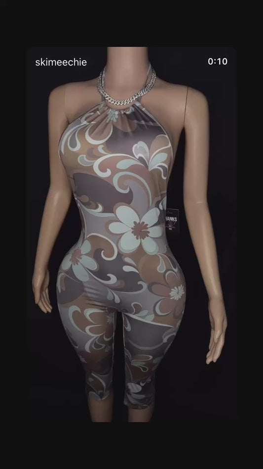 Backless bae jumpsuit